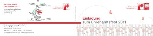 Einladung zum Ehrenamtsfest 2011 - Caritasverband Freiburg