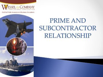 PRIME AND SUBCONTRACTOR RELATIONSHIP