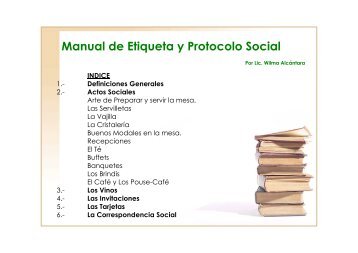 Manual de Etiqueta y Protocolo Social - Emagister