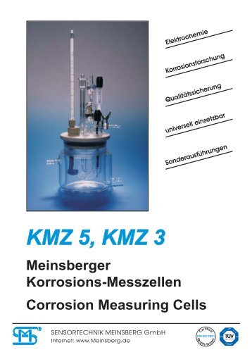 Korrosionsmesszellen, Corrosion Measuring Cells - Sensortechnik ...