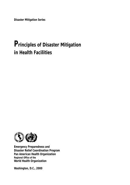 Principles of Disaster Mitigation in Health Facilities - DISASTER info ...