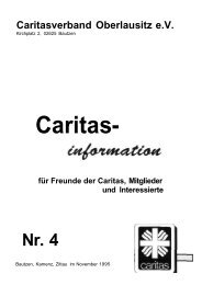 für Freunde der Caritas, Mitglieder und ... - Caritas Oberlausitz