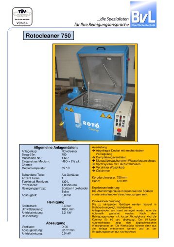 Rotocleaner 750 - BvL Group