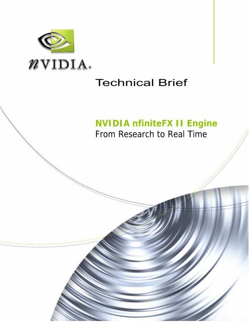 NVIDIA nfiniteFX II Engine - Servodata