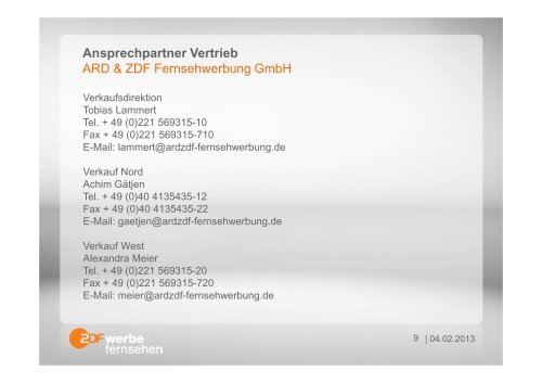 Angebot - ZDF Werbefernsehen