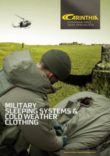 Military Sleeping SySteMS & Cold Weather Clothing 26