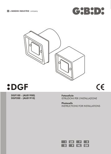 o m I UK F E D P NL GR DGF100 - (AU01900) DGF200 ... - GiBiDi