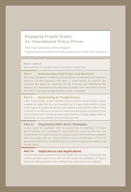 engaging fragile states - Woodrow Wilson International Center for ...