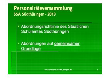 PersonalrÃƒÂ¤teversammlung - Staatliches Schulamt SÃƒÂ¼dthÃƒÂ¼ringen