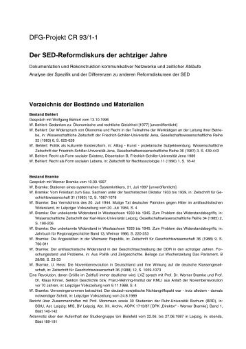 Bestandsverzeichnis - Rainer Land Online Texte