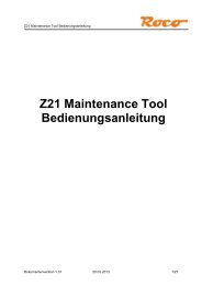 Z21 Maintenance Tool Bedienungsanleitung
