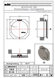 RK-R-DH-MP 1200 RÃƒÂ¼ckstauklappe ... - Nill Metallbau AG