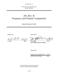 201, Rev. B Frequency and Channel Assignments - Deep Space ...