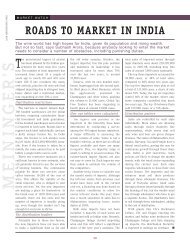 ROADS TO MARKET IN INDIA - Wine Business International