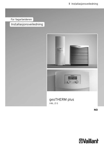 Installasjon geoTHERM VWL - Vaillant