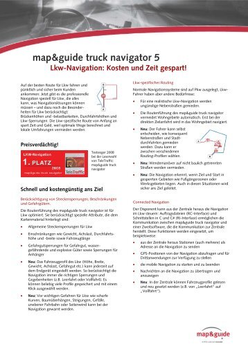 map&guide truck navigator 5 - CarTFT.com