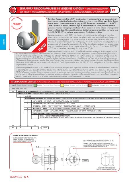 Catalogo completo 2012 - pdf 50 MB - Giussani serrature