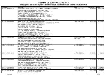 Londrina - ExecuÃ§Ã£o de SentenÃ§a