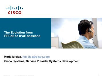 The Evolution from PPPoE to IPoE sessions - SwiNOG