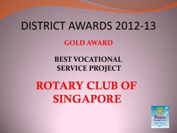 DISTRICT AWARDS 2012-13 - Rotary International District 3310