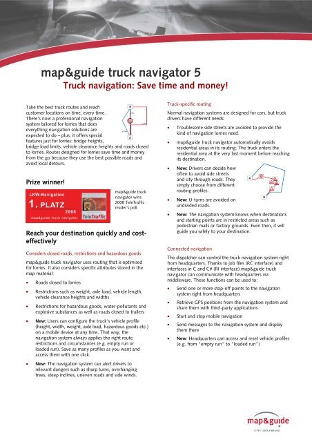 map&guide truck navigator 5 - CarTFT.com