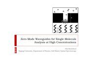 Zero-Mode Waveguides for Single-Molecule g g Analysis at High ...