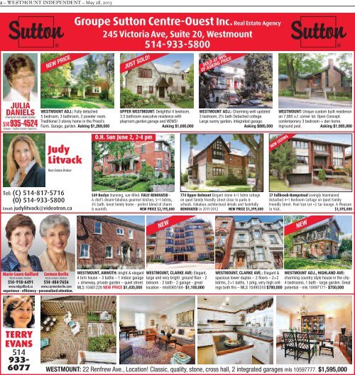 May 28 - Westmount Independent