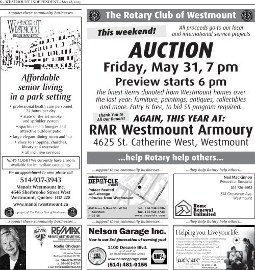 May 28 - Westmount Independent