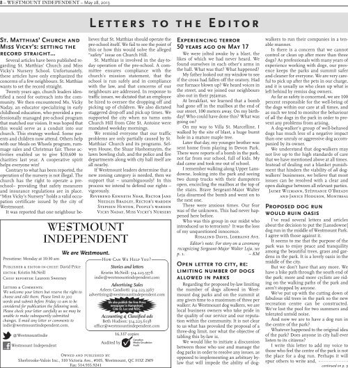 May 28 - Westmount Independent