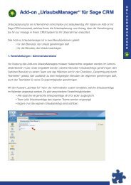 UrlaubsManager fÃ¼r Sage CRM Dokumentation - Schwarz auf Weiss