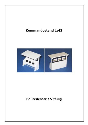 Bauanleitung Kommandostand