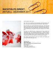 IV. Newsletter 2011 - Suchthilfe direkt Essen gGmbH