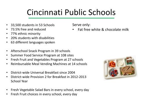 PowerPoint slides used in the webinar - School Nutrition Association