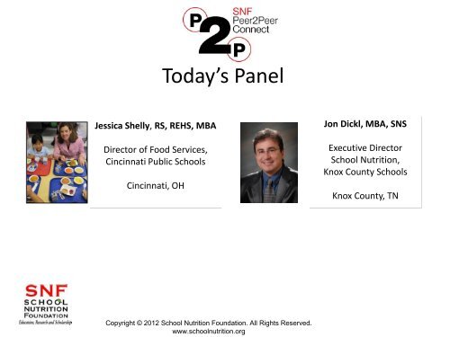 PowerPoint slides used in the webinar - School Nutrition Association