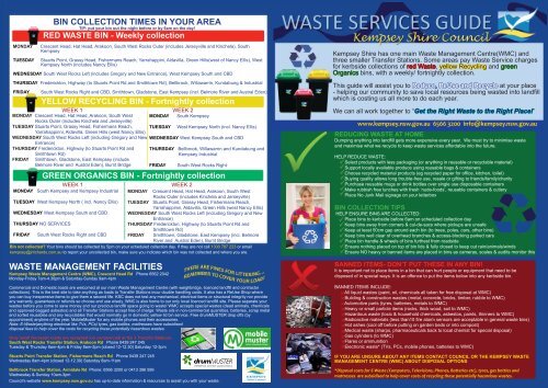 Download The Waste Services Guide (PDF - 6.9 MB)