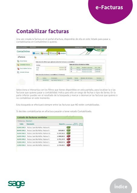 Manual Sage ContaOnline - Ono