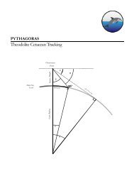 Theodolite Cetacean Tracking - Texas A&M University at Galveston