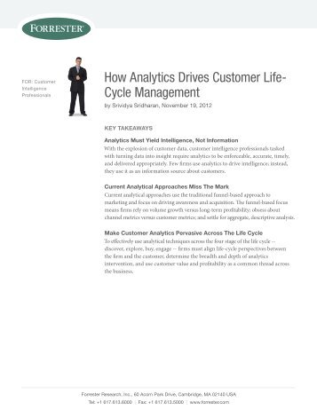 How Analytics Drives Customer Life- Cycle ... - Prepaid MVNO