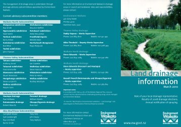 Land drainage information brochure - MAR 2010.indd - Waikato ...