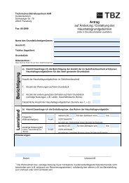 Antrag auf Ãnderung / Erstattung der ... - TBZ Flensburg