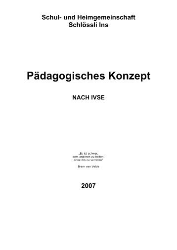 PÃƒÂ¤dagogisches Konzept - Schloessli Ins