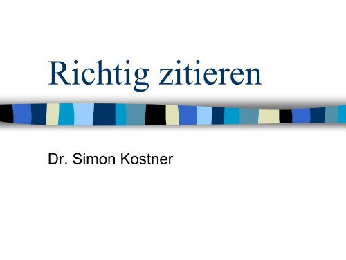 Richtig zitieren