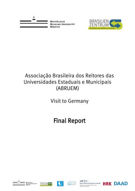 Final Report - WestfÃƒÂ¤lische Wilhelms-UniversitÃƒÂ¤t MÃƒÂ¼nster