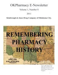 Kimbrough & Jones Drug Company - Oklahoma Pharmacists ...
