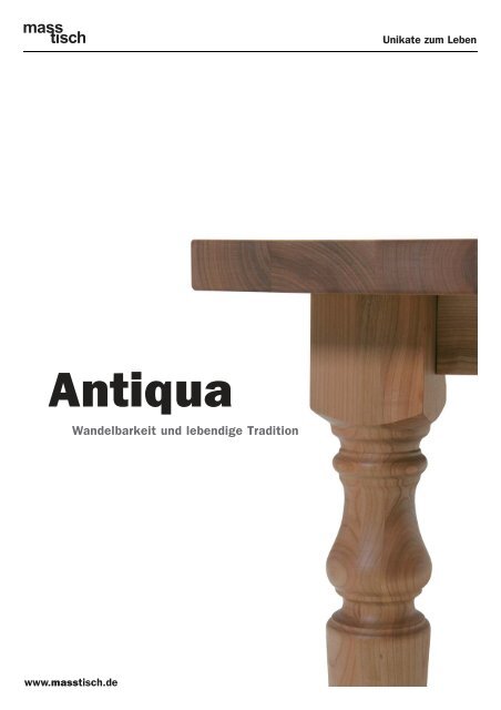 RZ MT 00013 Antiqua Katalog - masstisch.de