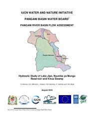 iucn water and nature initiative pangani basin water board
