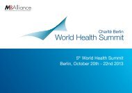 First Announcement - World Health Summit