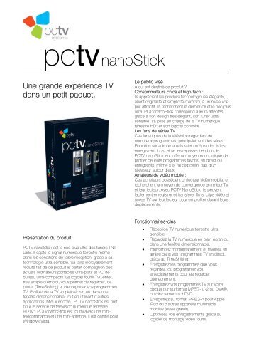 pc tv nanoStick - Hauppauge