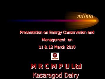 MILMA Kasaragod - Energy Management Centre Kerala