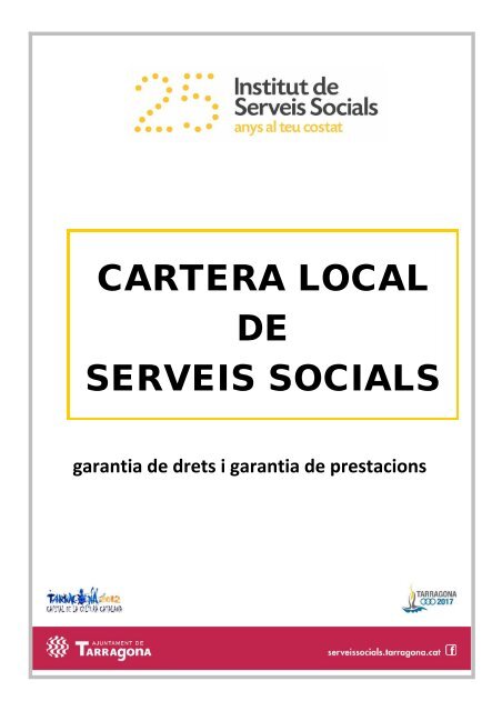 Tota la cartera de Serveis Socials - Ajuntament de Tarragona